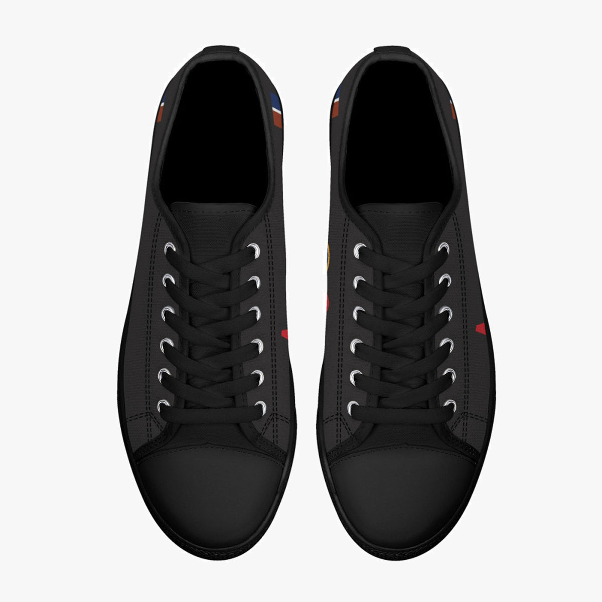 Lancaster "AJ-G" Low Top Canvas Shoes (Black) (Copy) - I Love a Hangar