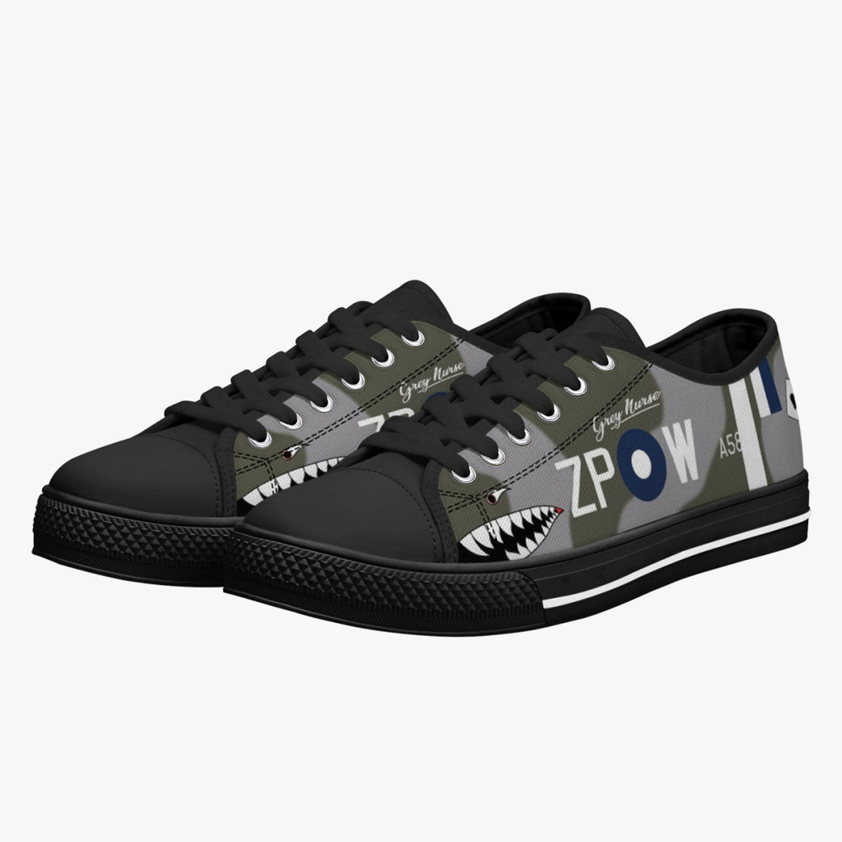 Spitfire "ZP-W" Low Top Canvas Shoes - I Love a Hangar