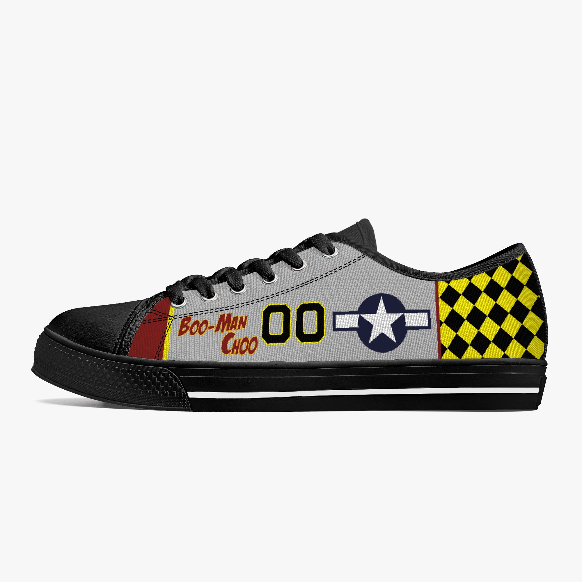 P-51 "Boo-Man Choo" Low Top Canvas Shoes