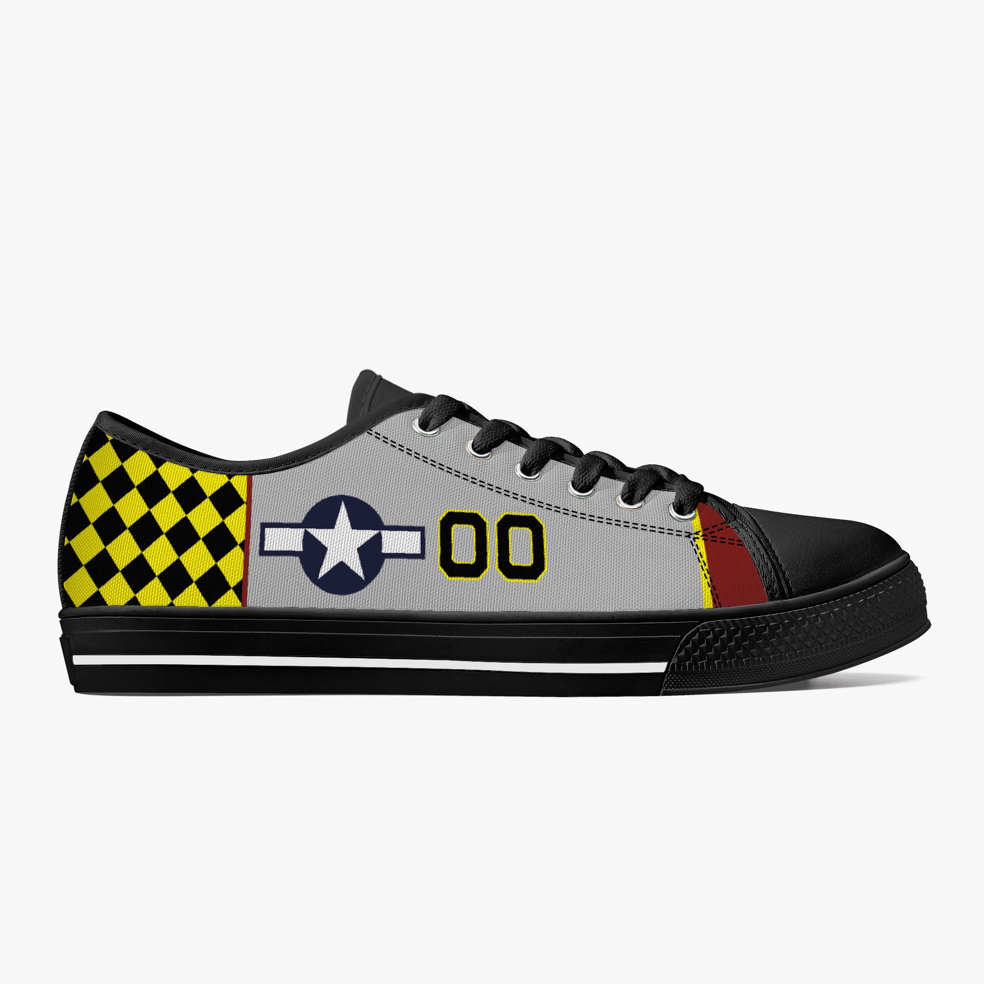 P-51 "Boo-Man Choo" Low Top Canvas Shoes