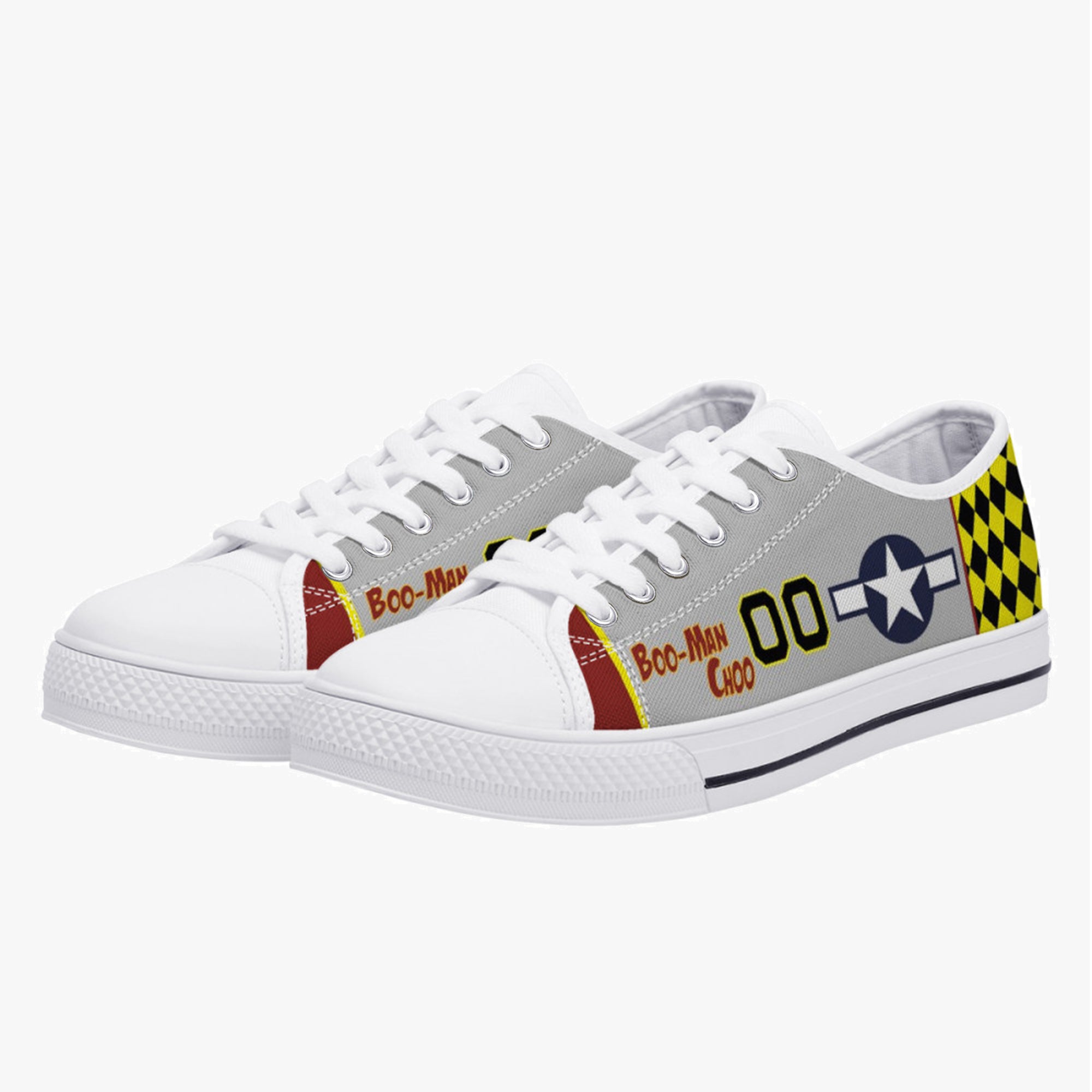 P-51 "Boo-Man Choo" Low Top Canvas Shoes