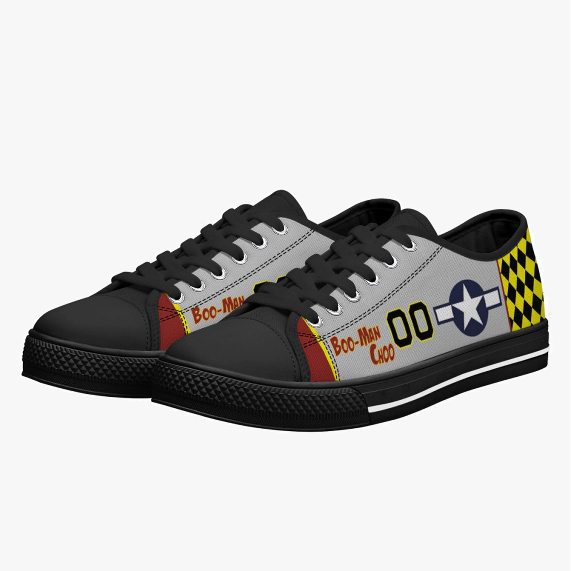 P-51 "Boo-Man Choo" Low Top Canvas Shoes