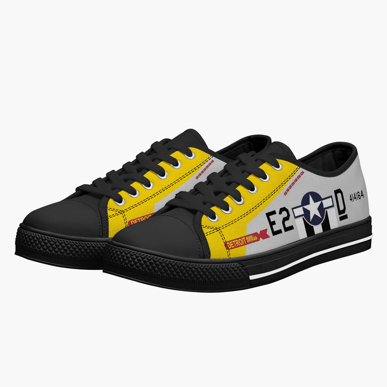 P-51 "Detroit Miss" Low Top Canvas Shoes - I Love a Hangar