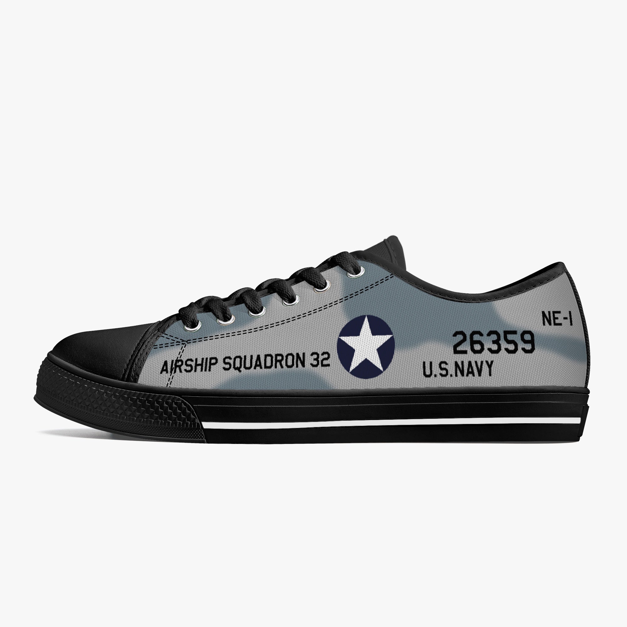 Piper NE-1 "Airship Squadron 32" Low Top Canvas Shoes