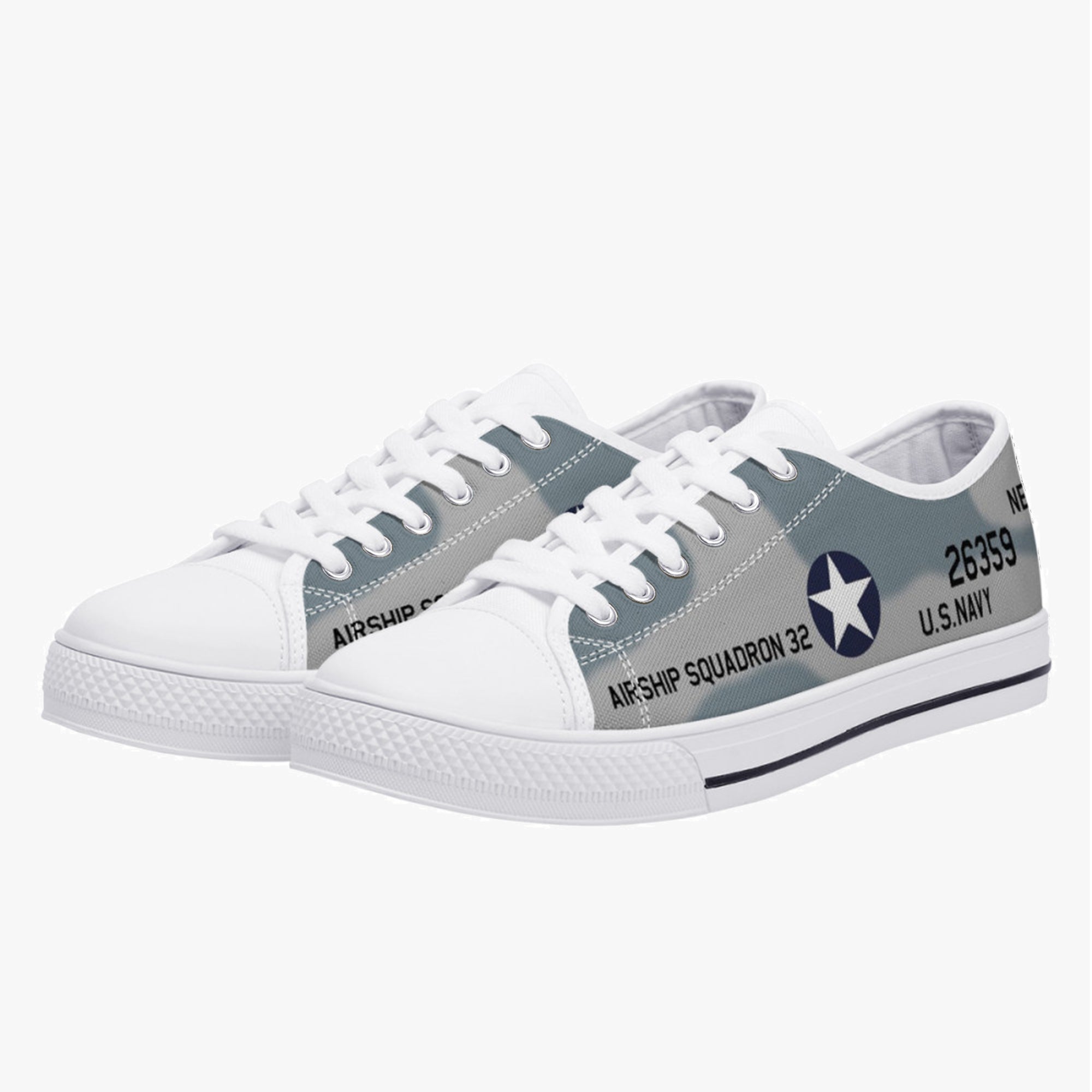 Piper NE-1 "Airship Squadron 32" Low Top Canvas Shoes