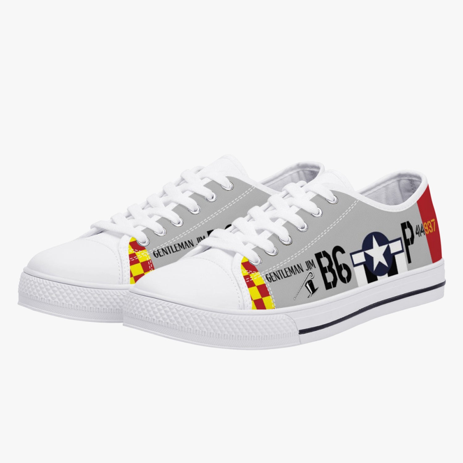 P-51 "Gentleman Jim" Low Top Canvas Shoes - I Love a Hangar