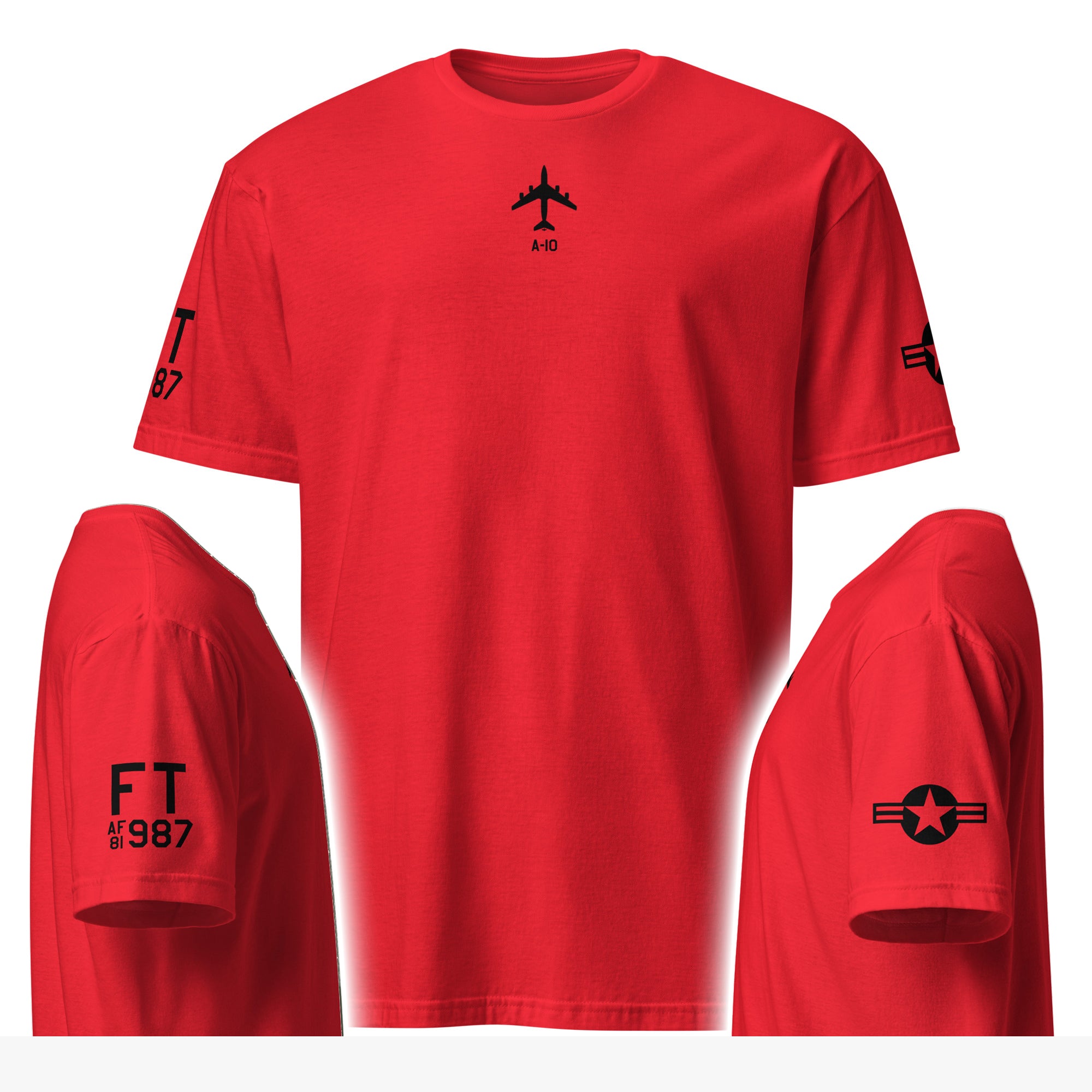 Custom USAF Style Markings Short-Sleeve Unisex T-Shirt - I Love a Hangar