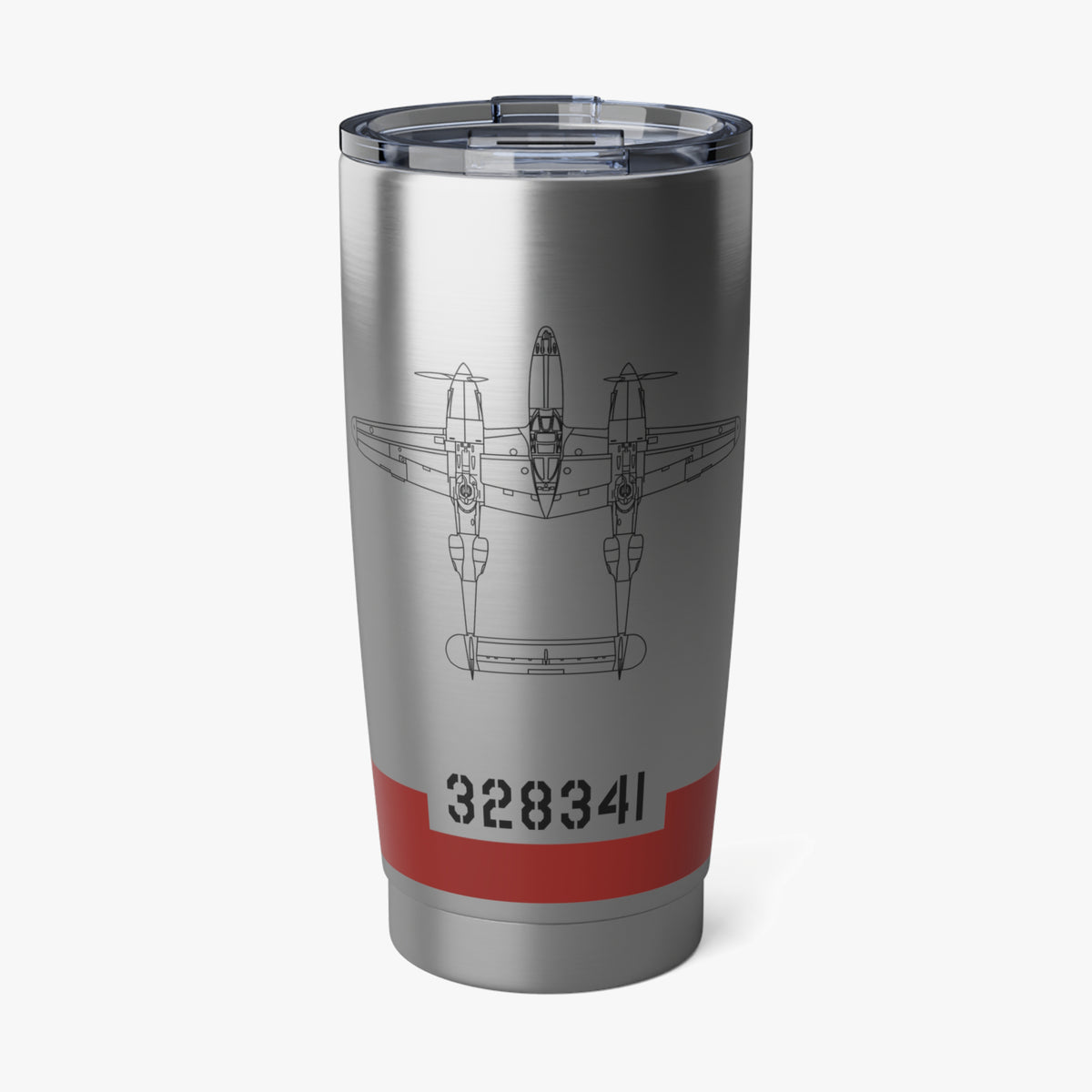 P-38 "SCAT III" Inspired 20oz (590ml) Stainless Steel Tumbler - I Love a Hangar