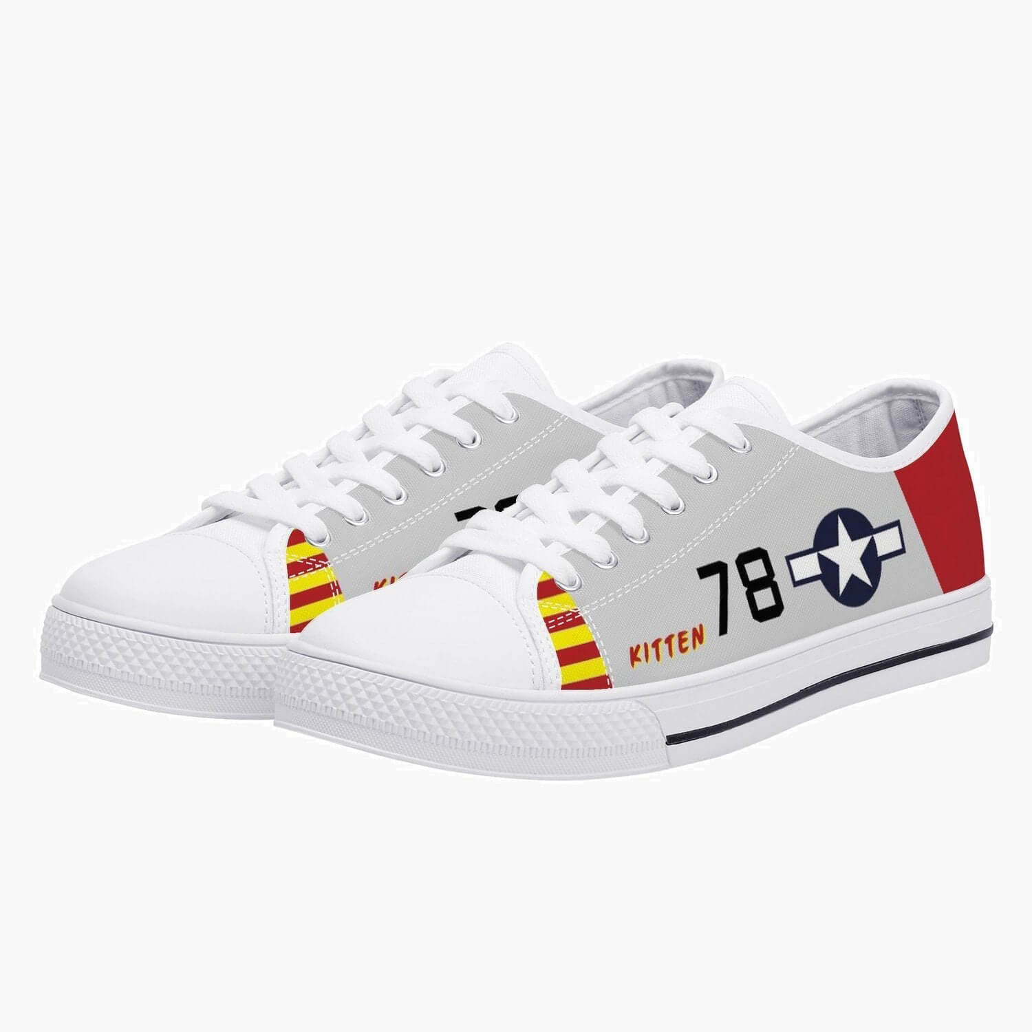 P-51 "Kitten" Low Top Canvas Shoes - I Love a Hangar