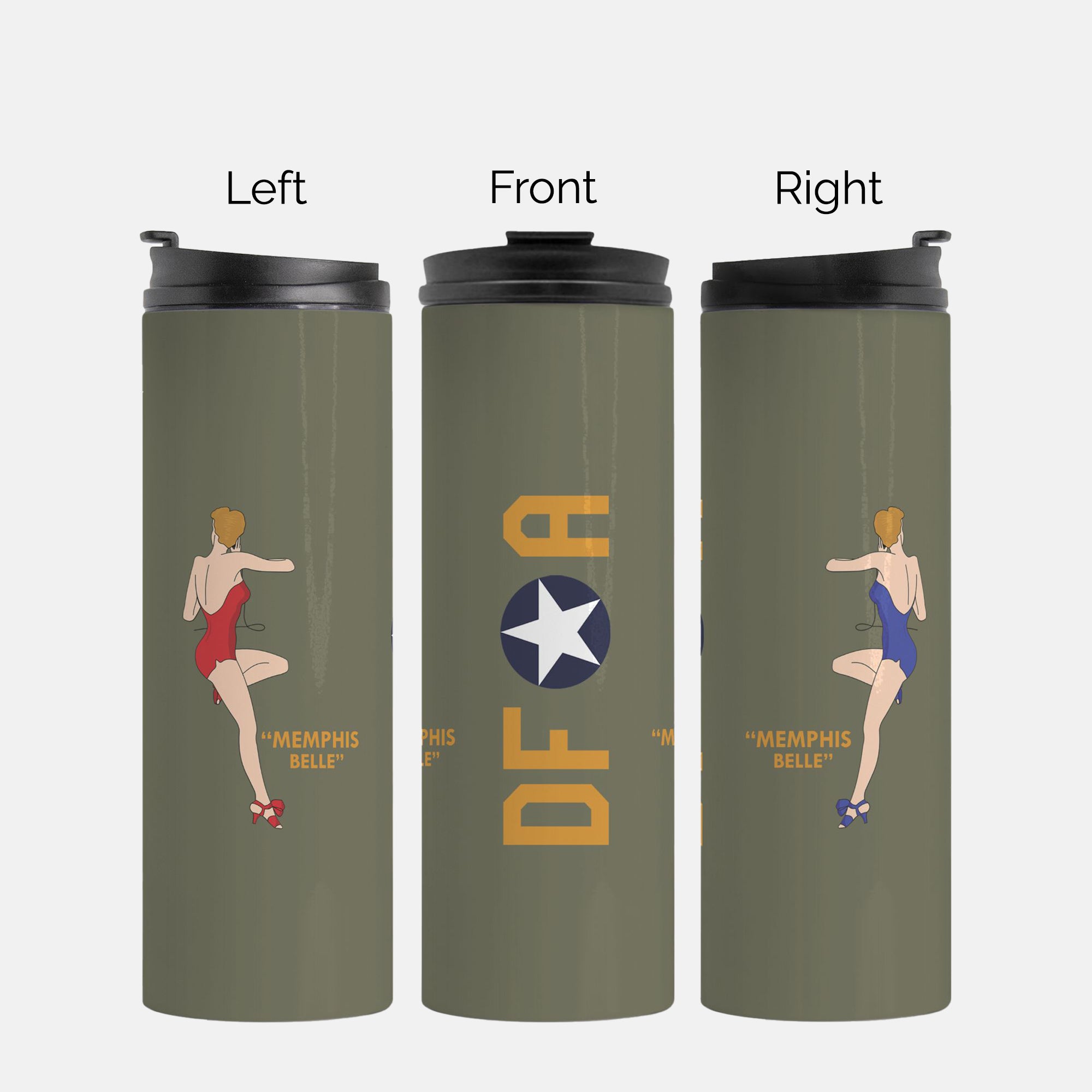 B-17 “Memphis Belle” Thermal Tumbler 16oz. (470ml) - I Love a Hangar