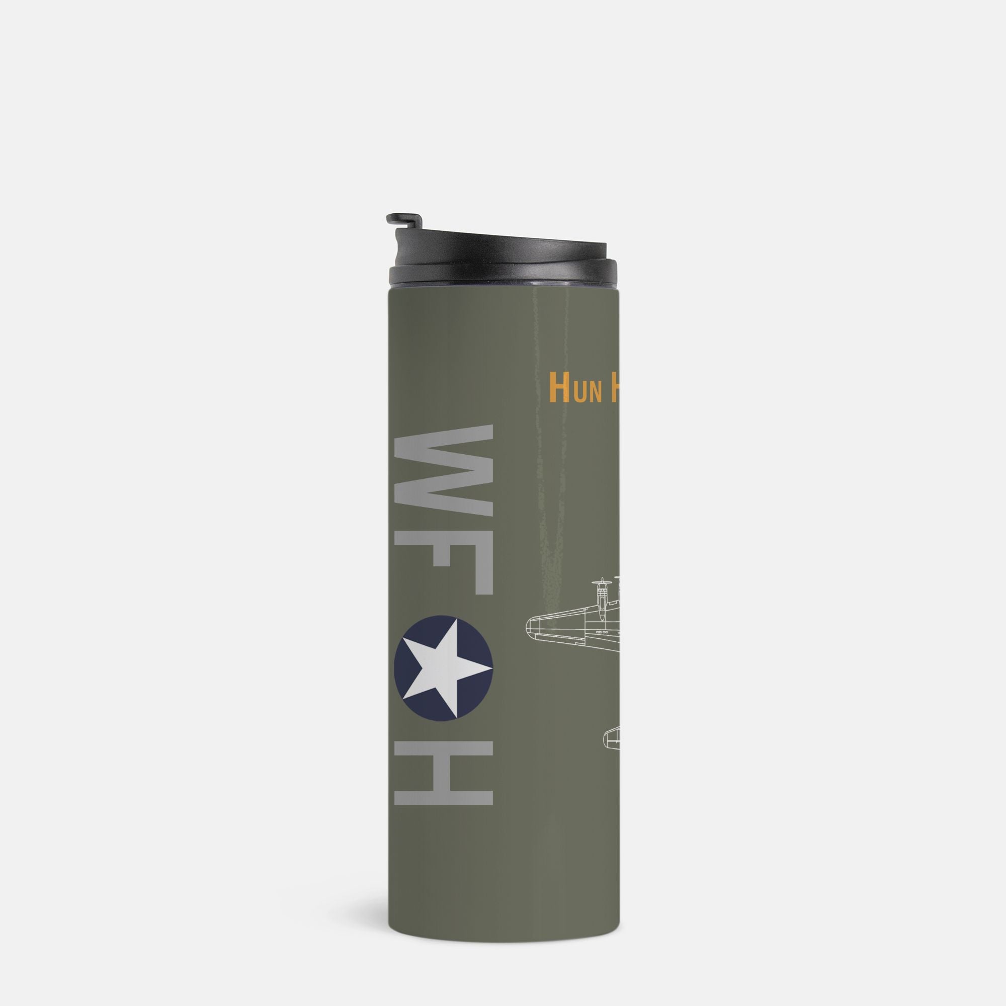 B-17 "Hun Hunter" Thermal Tumbler 16oz. (470ml) - I Love a Hangar