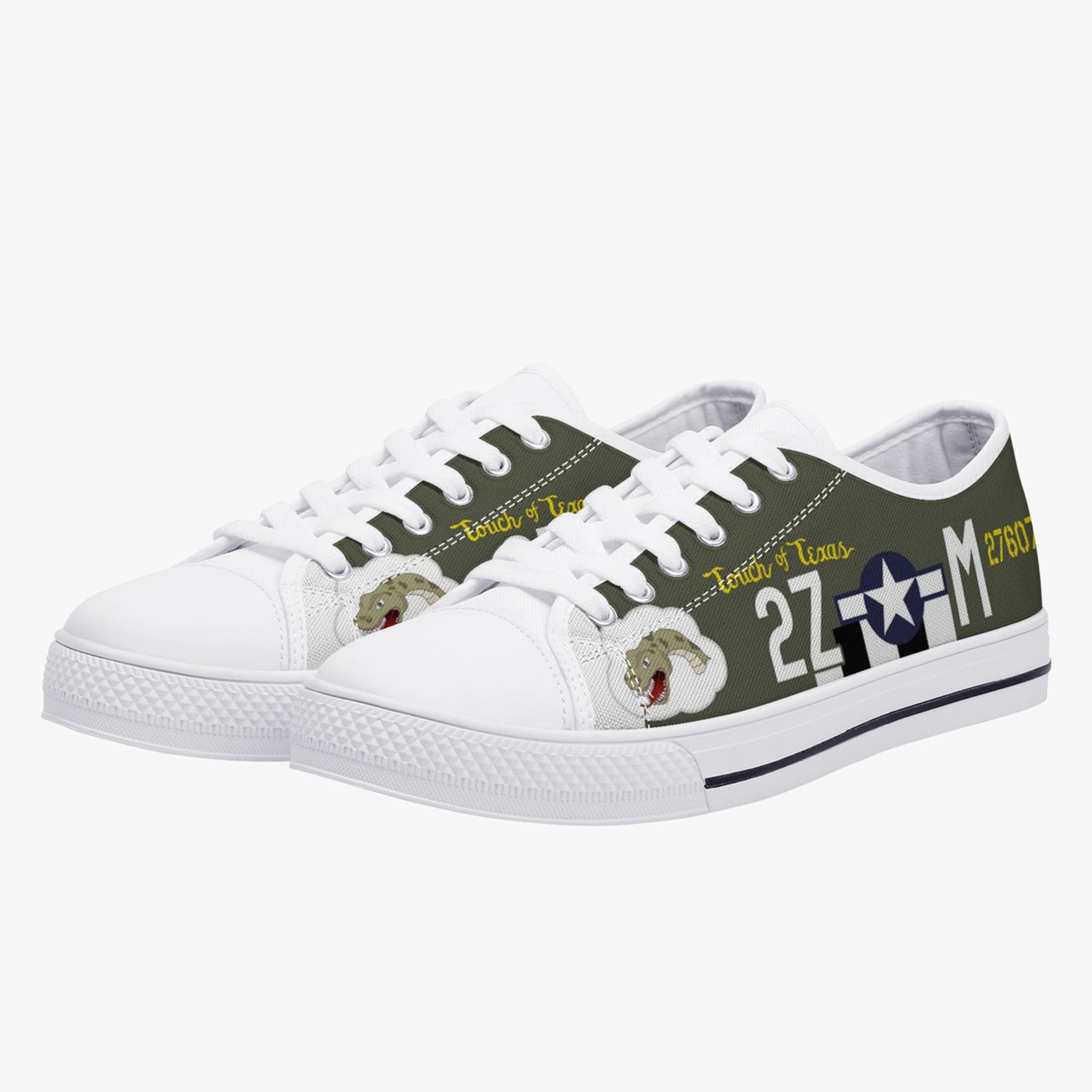 P-47 "Touch of Texas" Low Top Canvas Shoes - I Love a Hangar