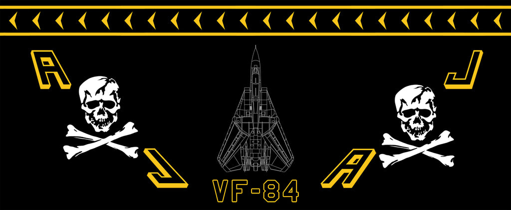 VF-84 "Jolly Rogers" Black Glossy Mug - I Love a Hangar