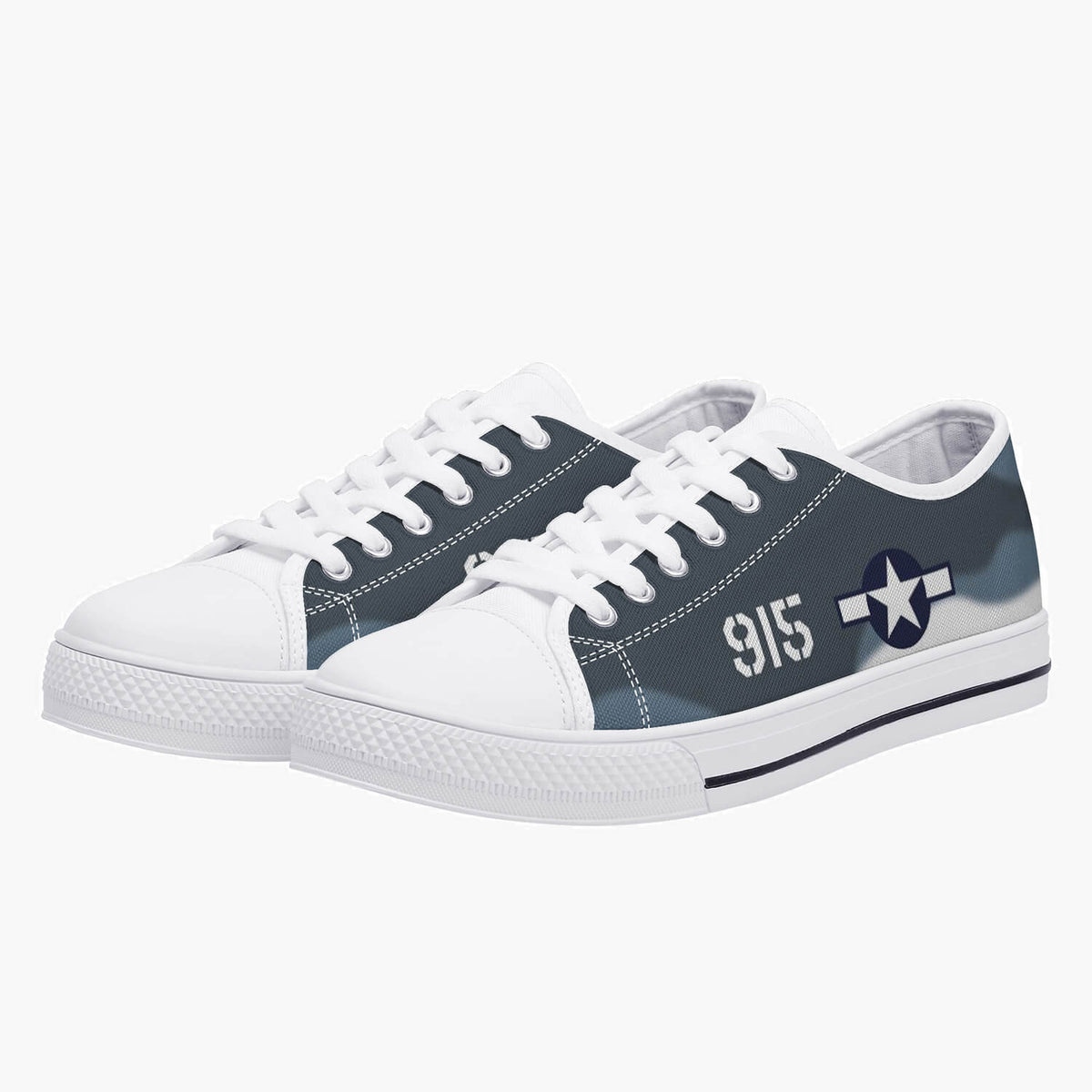 F4U Corsair #915 Low Top Canvas Shoes - I Love a Hangar