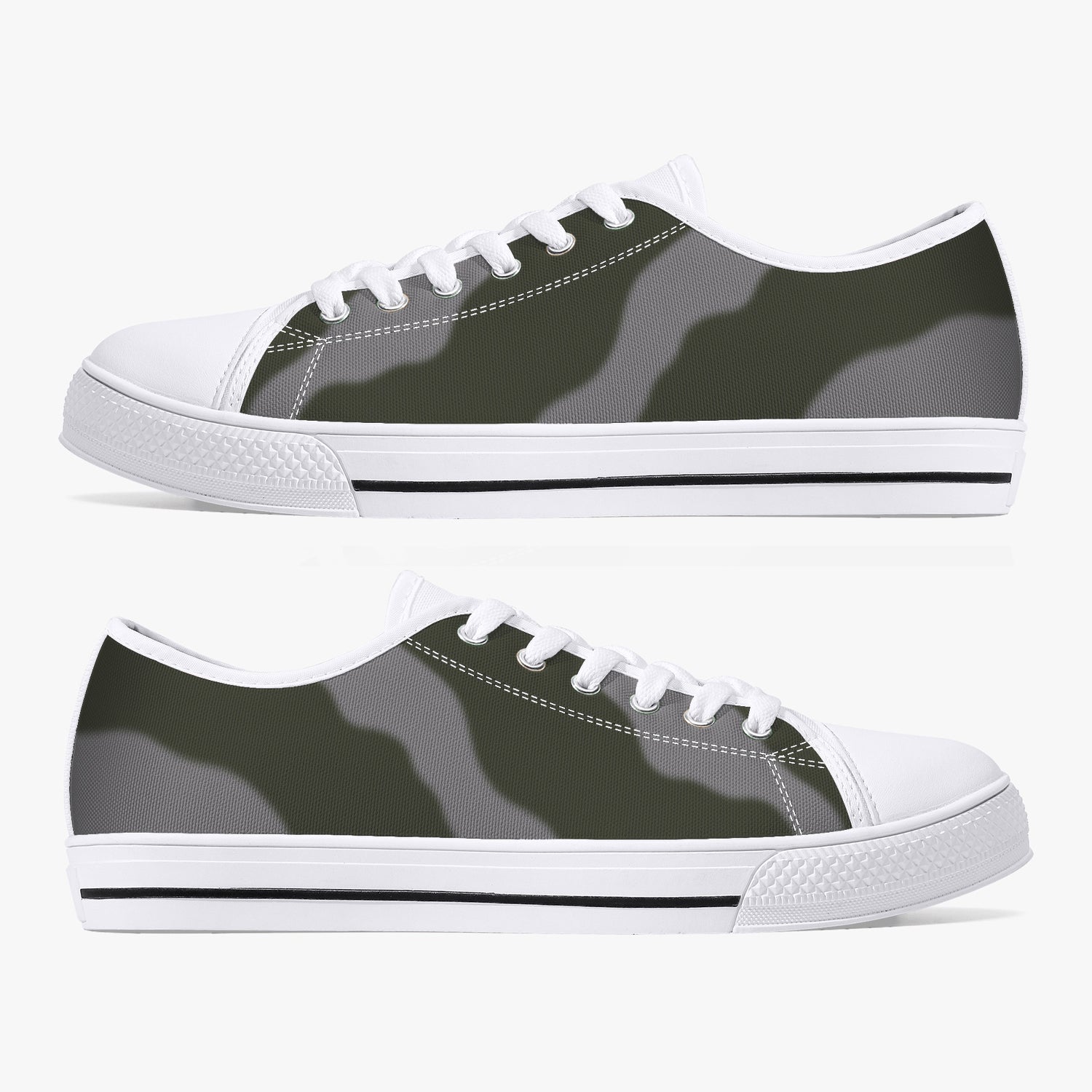 Fighter Command Low Top Canvas Shoes (Custom Markings)