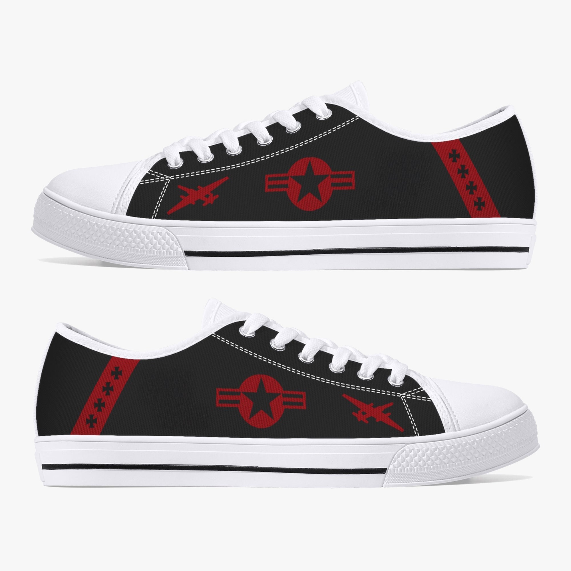 U-2 "Dragon Lady" Low Top Canvas Shoes (Custom Tail Number)