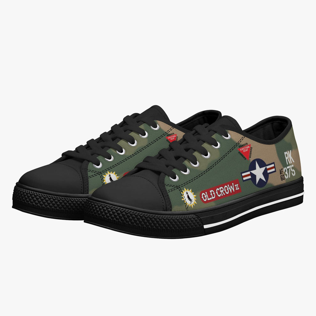 F-105 "Old Crow II" Low Top Canvas Shoes - I Love a Hangar