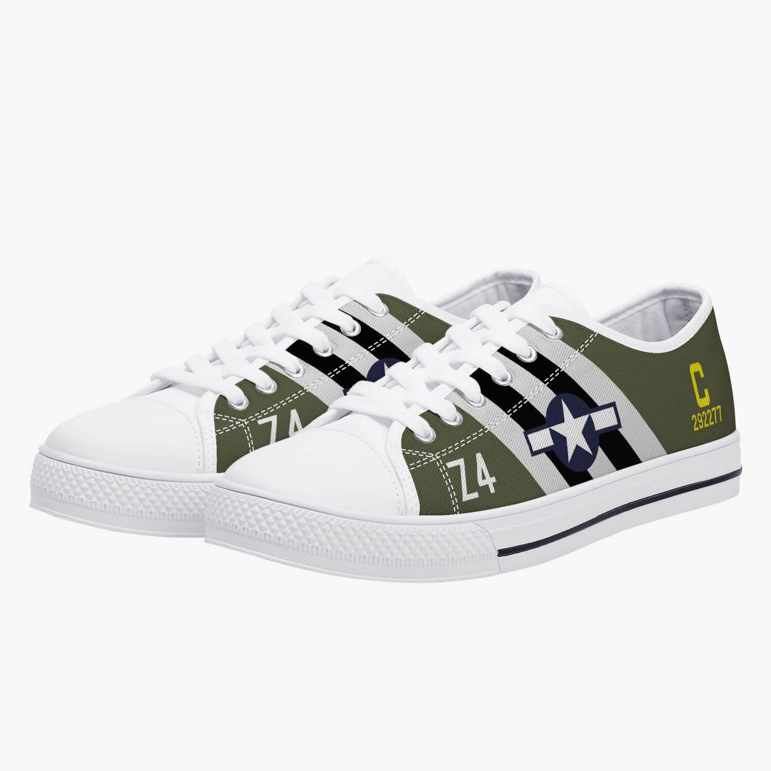 C-47 "Boogie Baby" Low Top Canvas Shoes - I Love a Hangar