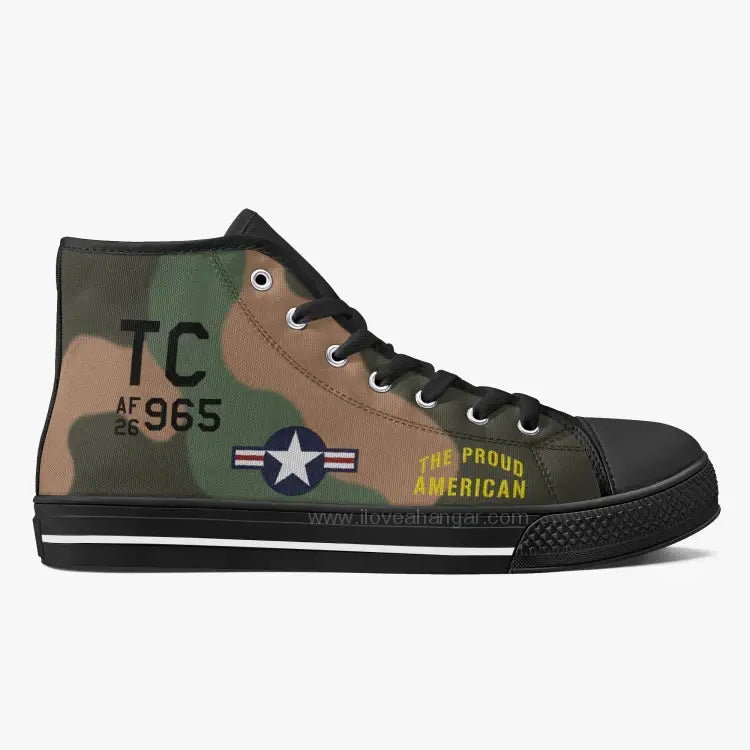 A-1 "The Proud American" High Top Canvas Shoes - I Love a Hangar