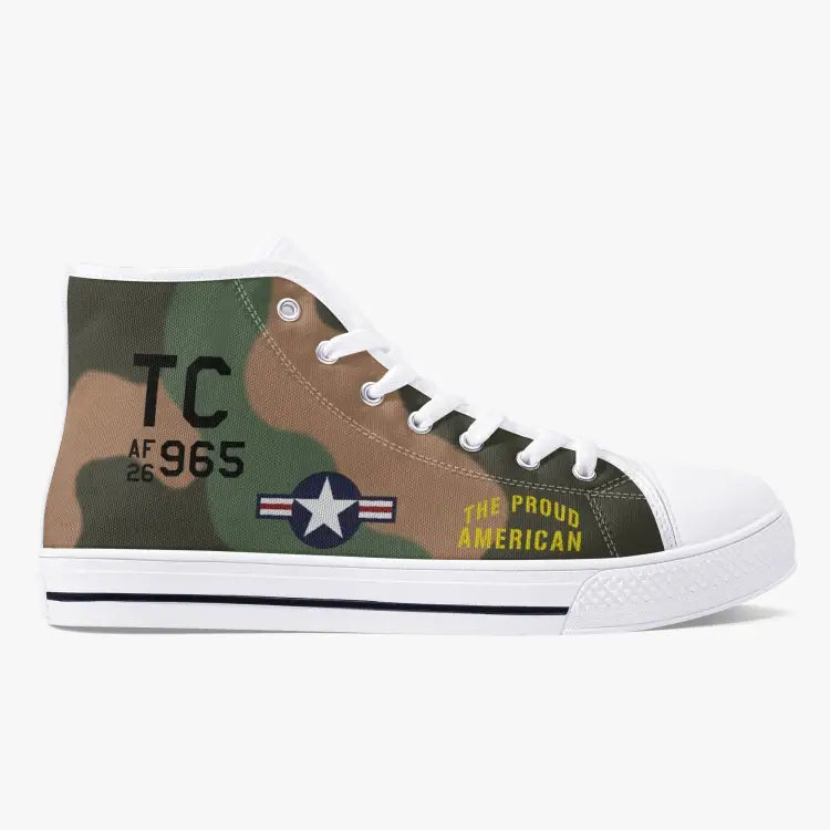 A-1 "The Proud American" High Top Canvas Shoes - I Love a Hangar