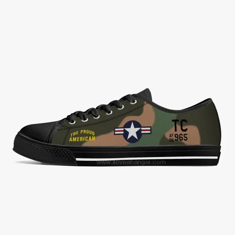 A-1 "The Proud American" Low Top Canvas Shoes - I Love a Hangar