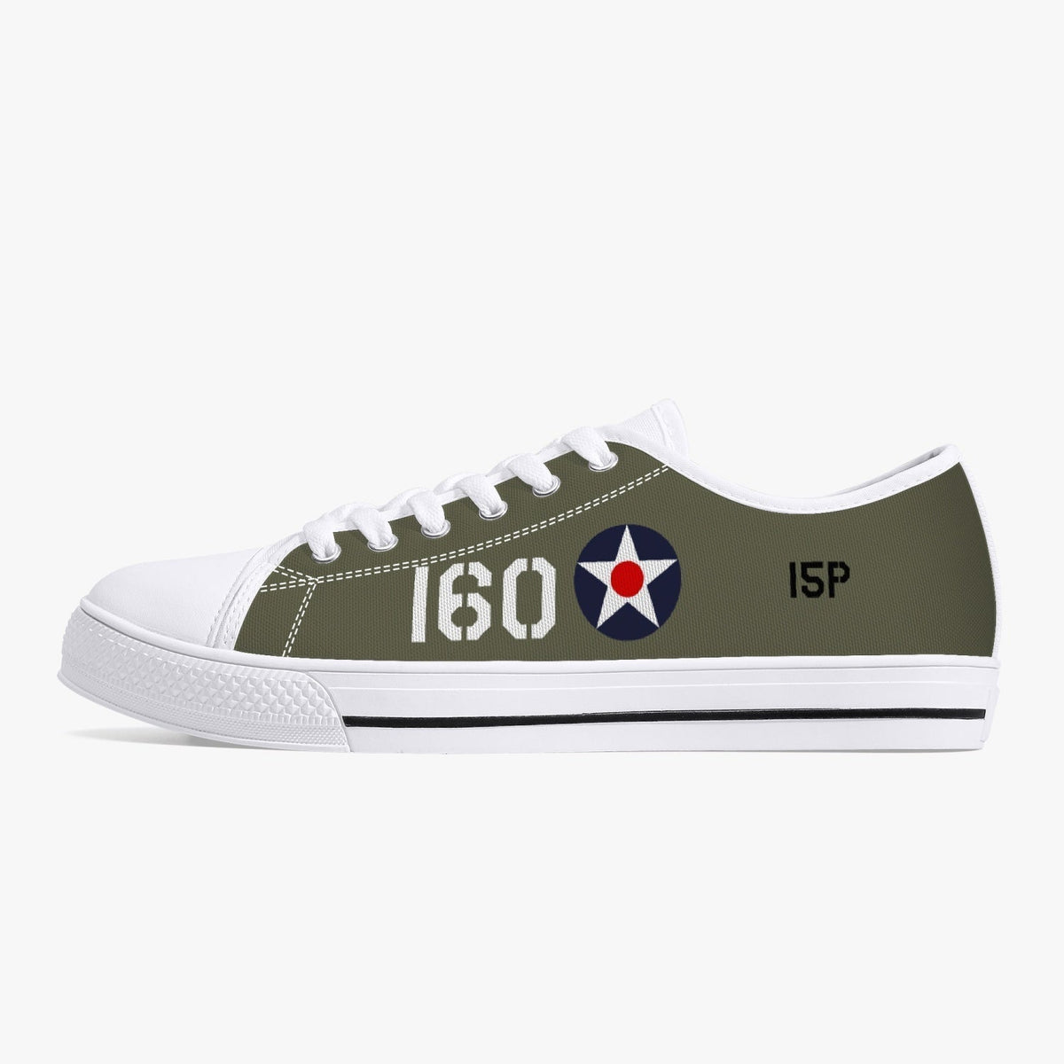 P-40 "#160" of 2LT George Welch Low Top Canvas Shoes - I Love a Hangar