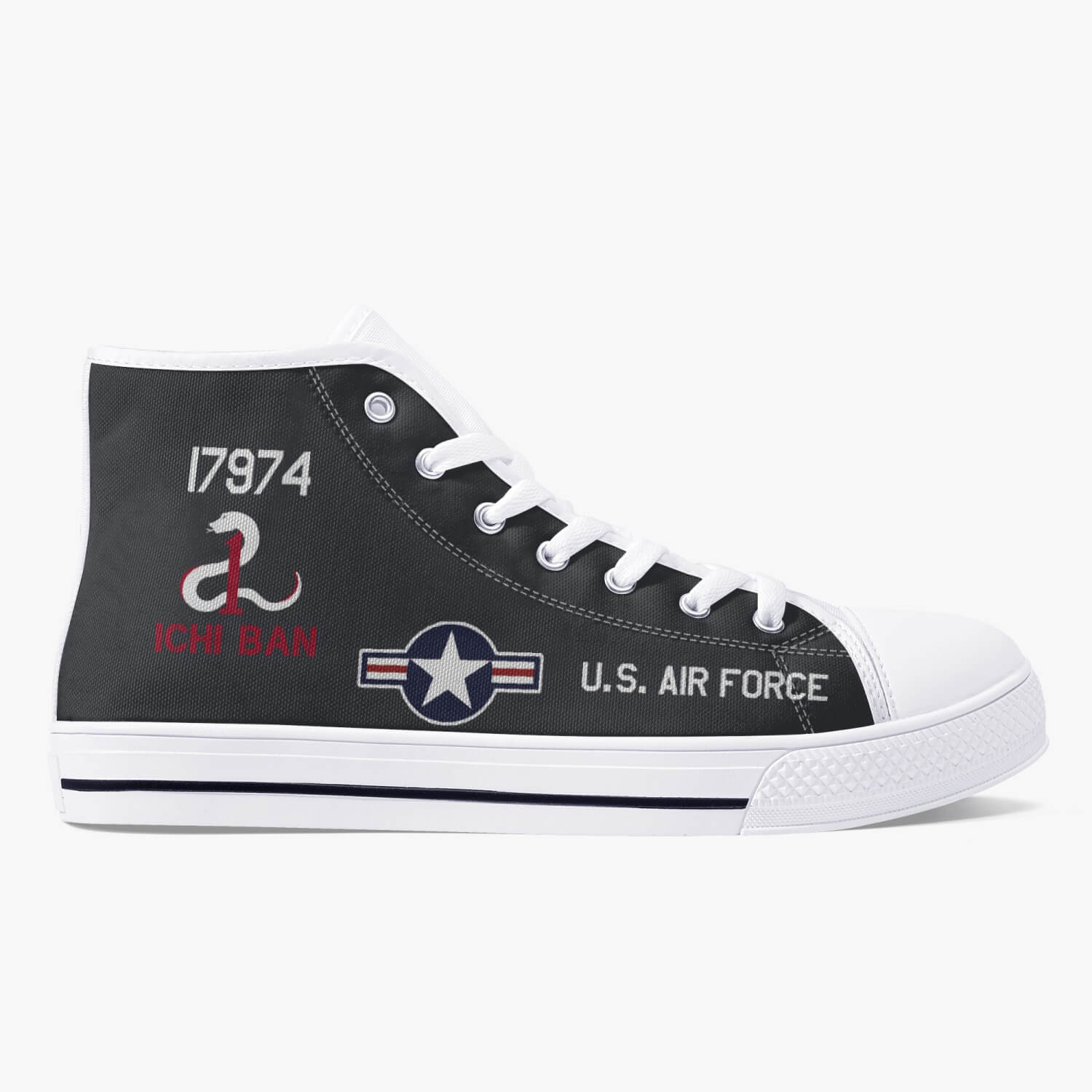 SR-71 "Blackbird" (61-7974) High Top Canvas Shoes - I Love a Hangar