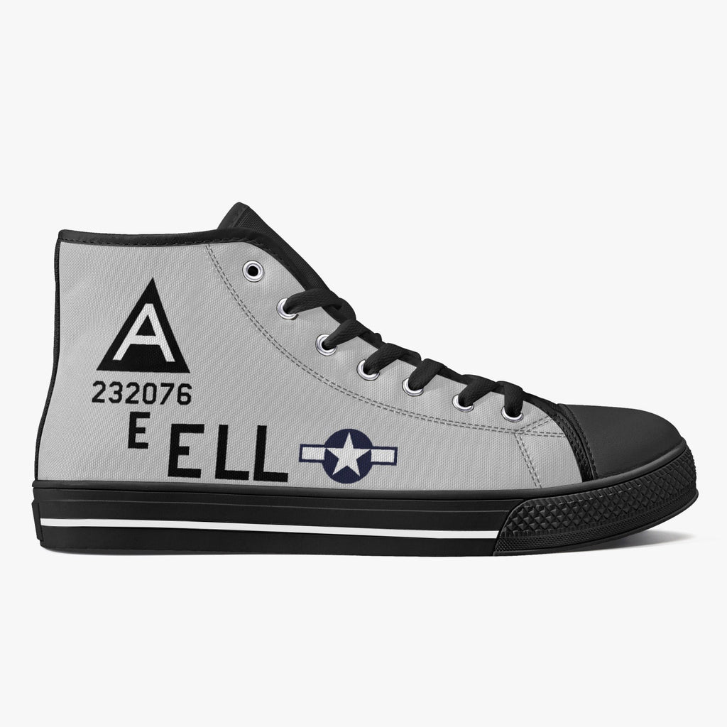 B-17 "Shoo Shoo Shoo Baby" High Top Canvas Shoes - I Love a Hangar