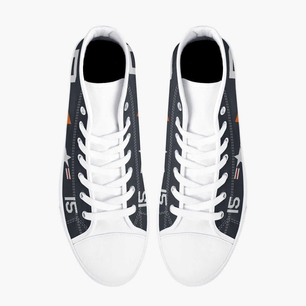 F4U Corsair "NAS New York" High Top Canvas Shoes - I Love a Hangar