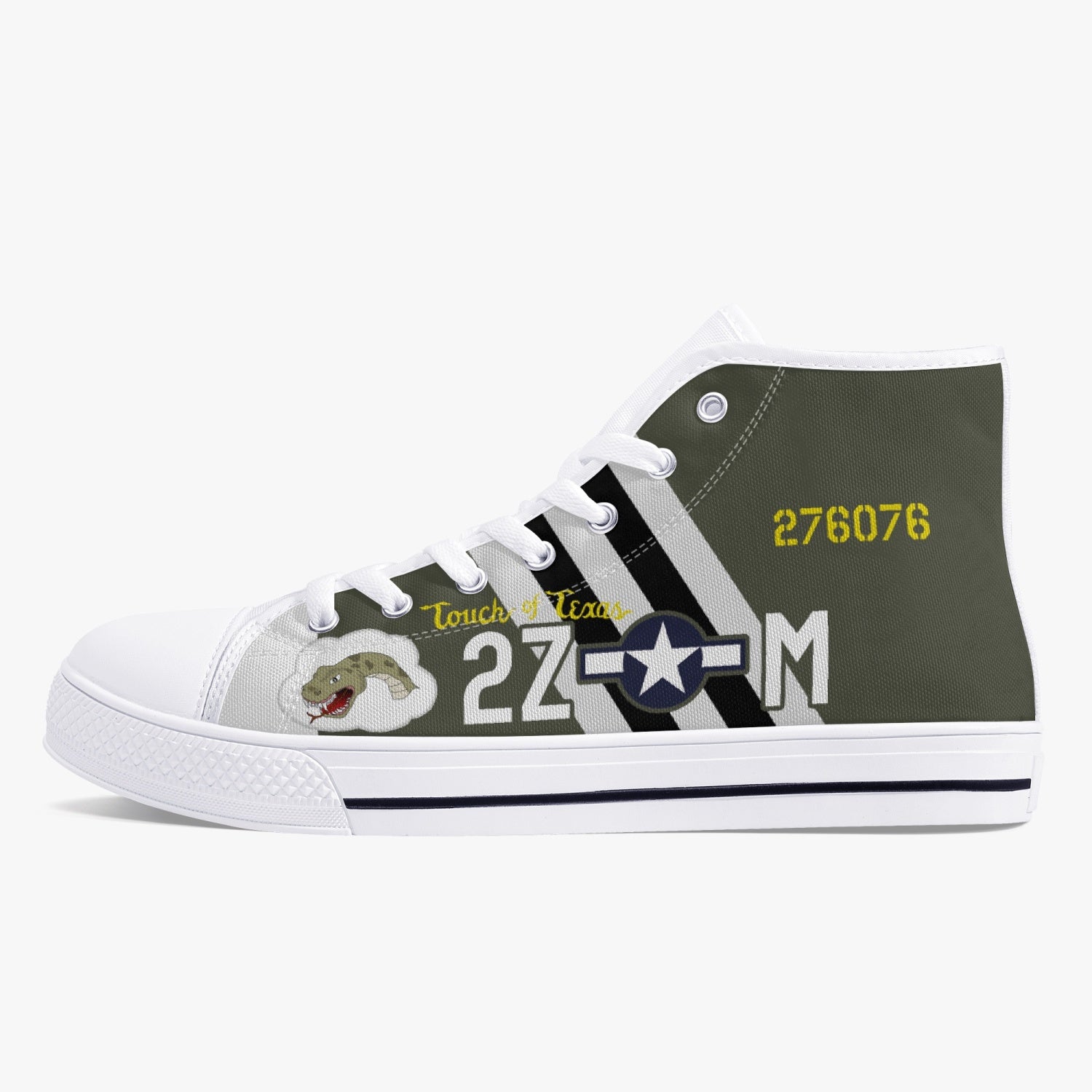 P-47 "Touch of Texas" High Top Canvas Shoes - I Love a Hangar