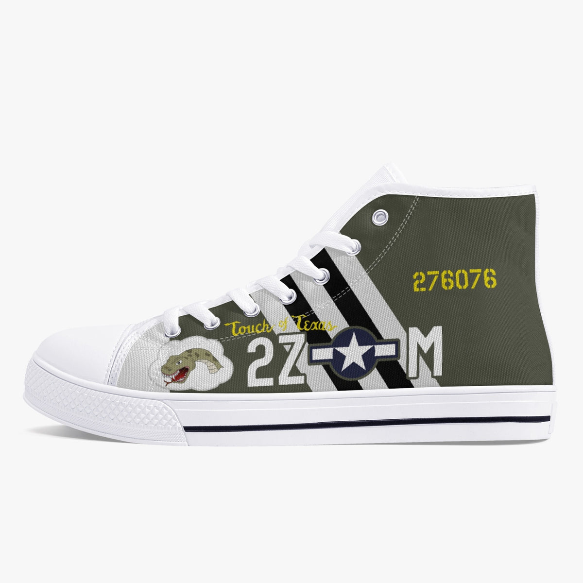 P-47 "Touch of Texas" High Top Canvas Shoes - I Love a Hangar