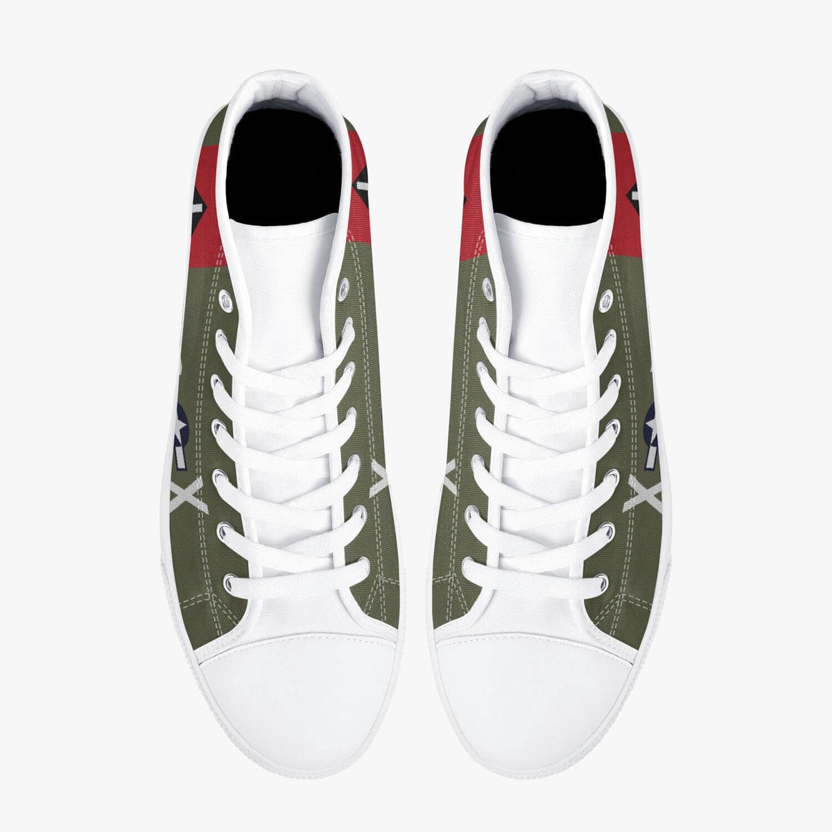 B-17 "Texas Raiders" High Top Canvas Shoes - I Love a Hangar