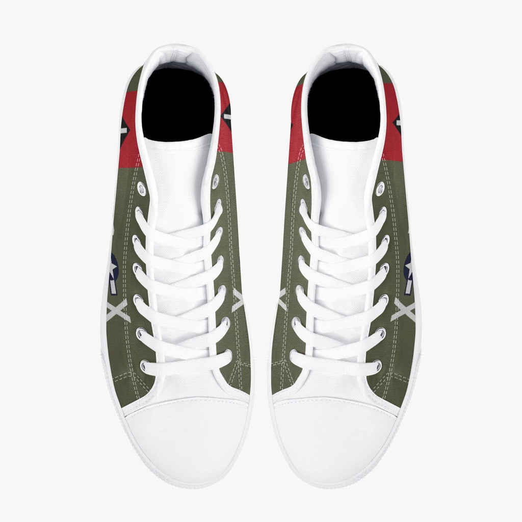 B-17 "Texas Raiders" High Top Canvas Shoes - I Love a Hangar