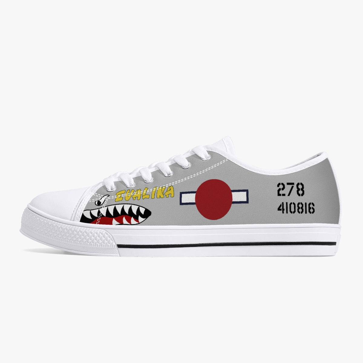 P-51 "Evalina" Low Top Canvas Shoes - I Love a Hangar