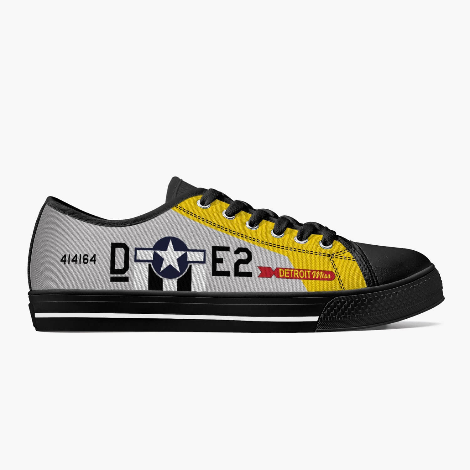 P-51 "Detroit Miss" Low Top Canvas Shoes - I Love a Hangar