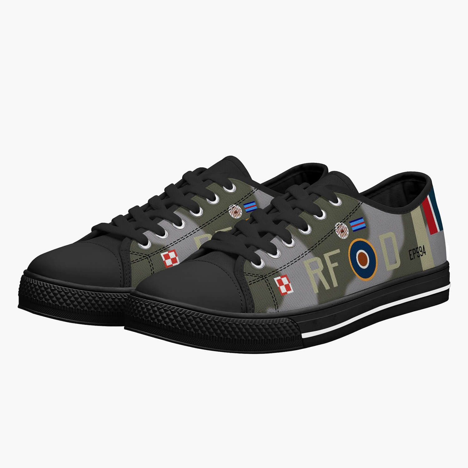 Spitfire "RF-D" Men's Low Top Canvas Shoes - I Love a Hangar