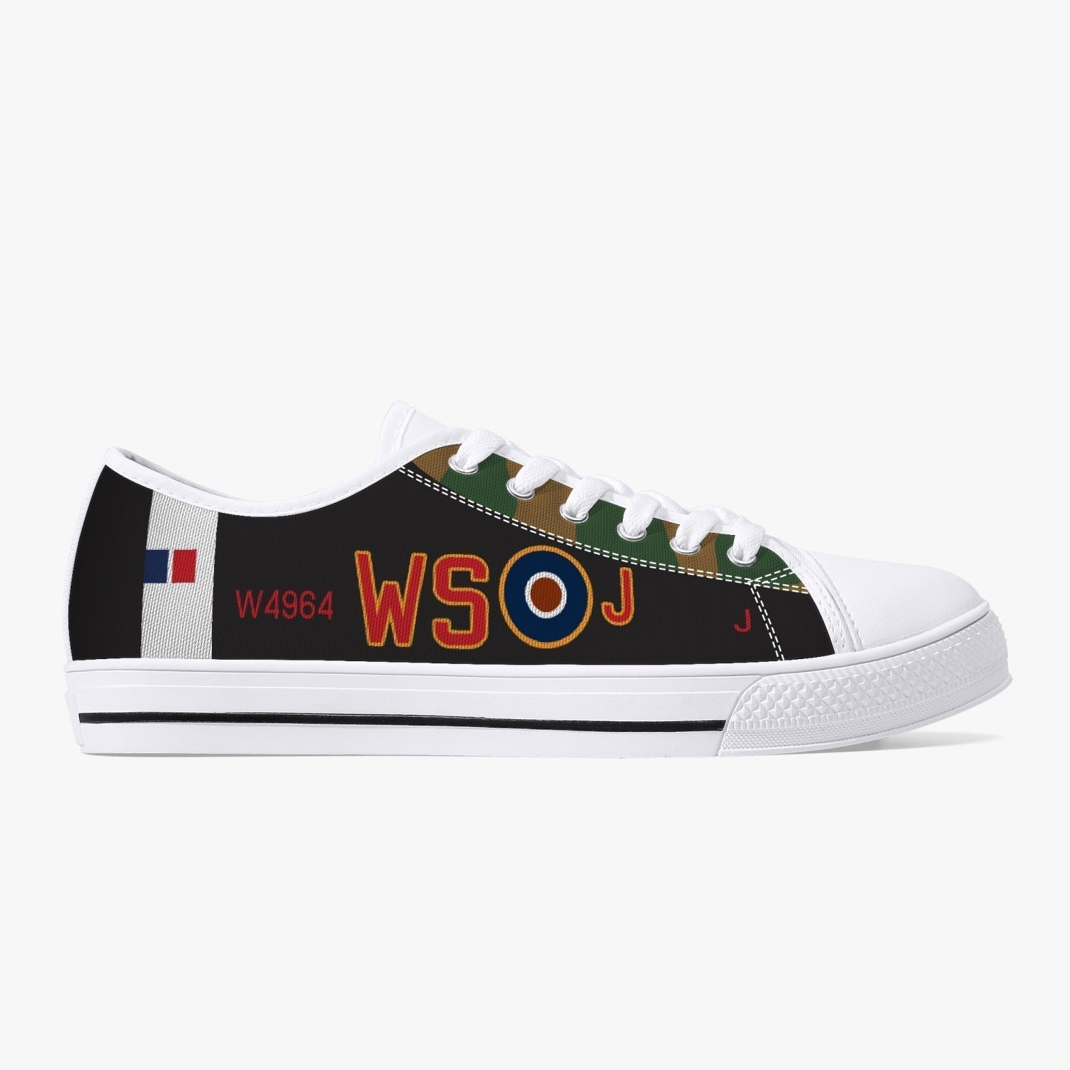 Lancaster "J for Johnnie" Low Top Canvas Shoes - I Love a Hangar