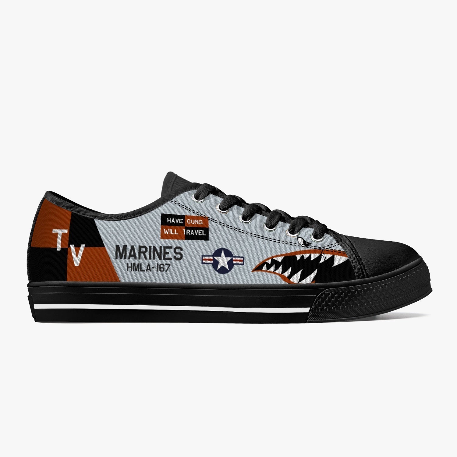 HMLA-167 "Warriors" Low Top Canvas Shoes - I Love a Hangar