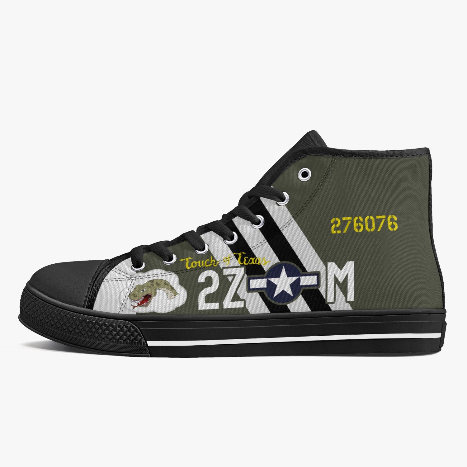 P-47 "Touch of Texas" High Top Canvas Shoes - I Love a Hangar