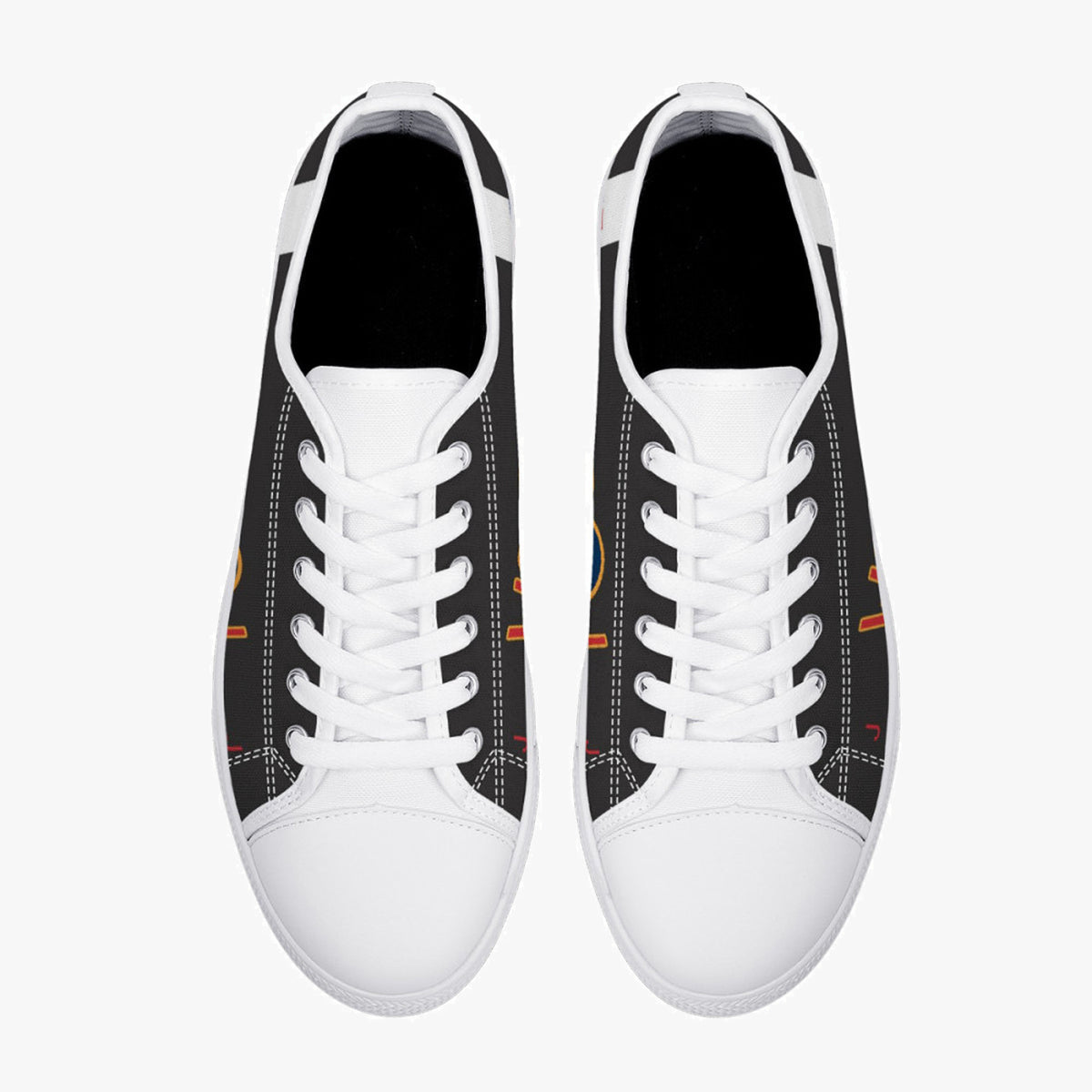 Lancaster "J for Johnnie" Low Top Canvas Shoes (Black) - I Love a Hangar