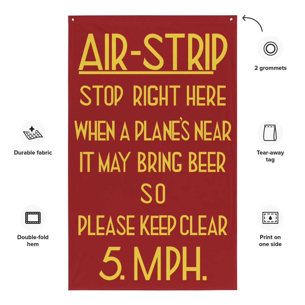 "Stop Right Here" Flag - I Love a Hangar