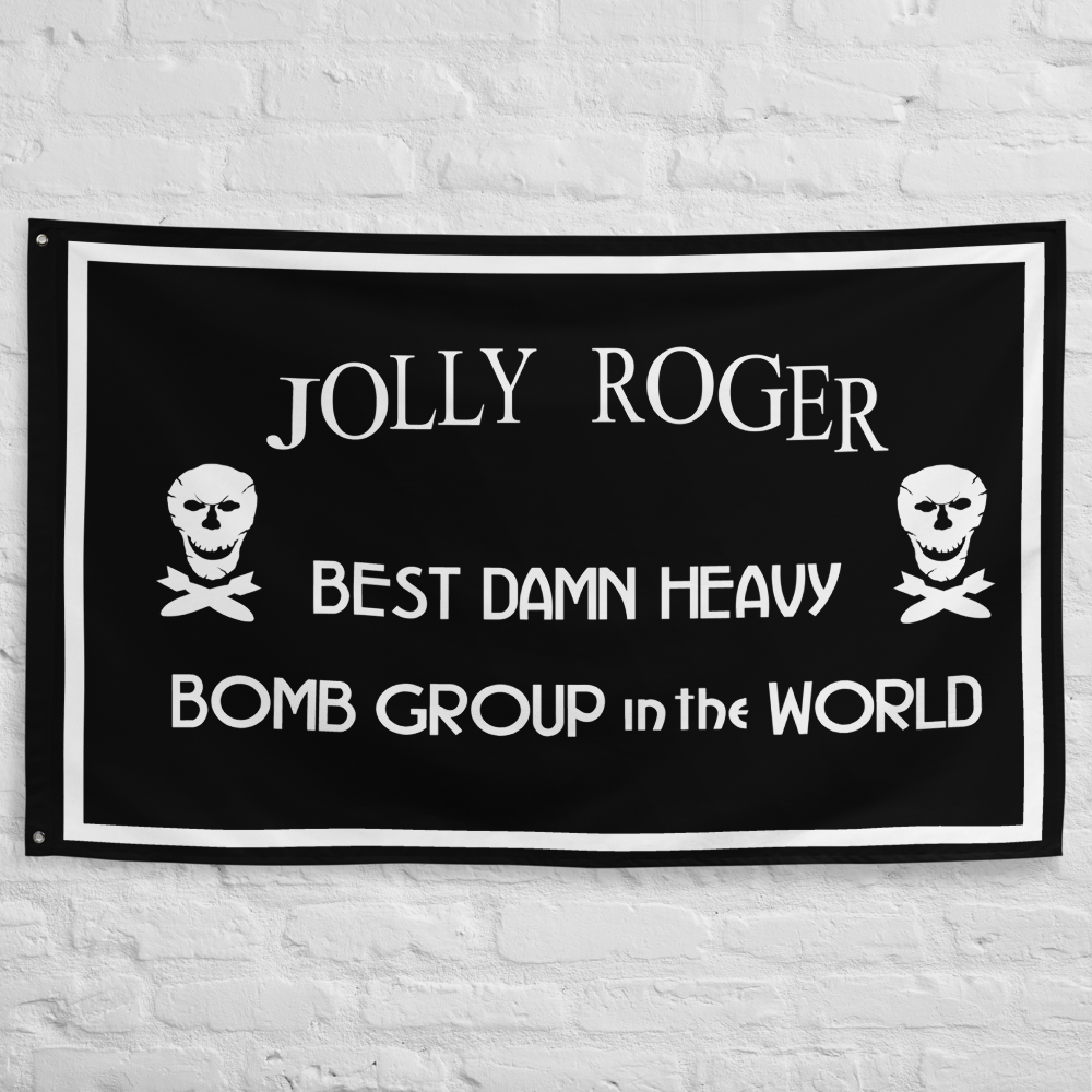 90th Bomb Group "Jolly Roger" Flag