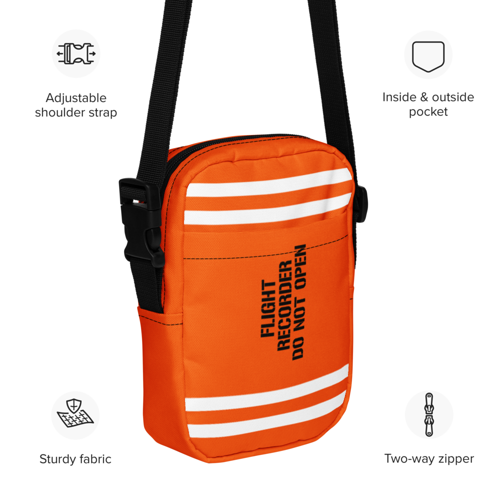 Flight Data Recorder Utility crossbody bag - I Love a Hangar