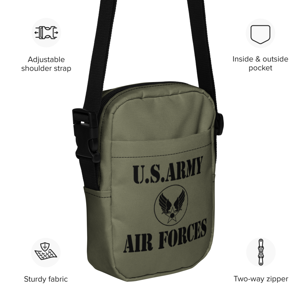 US Army Air Forces (Black) Style Utility crossbody bag - I Love a Hangar