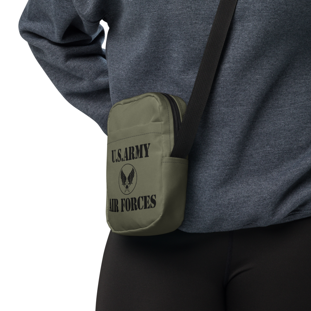 US Army Air Forces (Black) Style Utility crossbody bag - I Love a Hangar