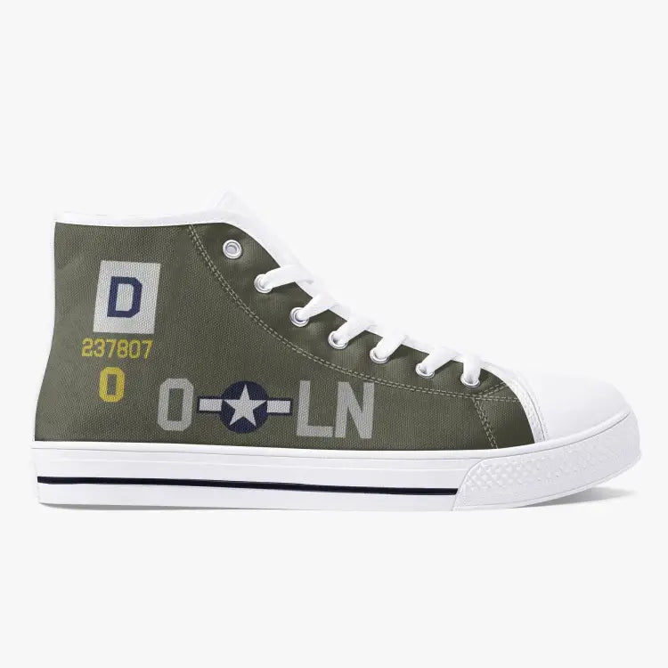 B-17 "Alice from Dallas II" High Top Canvas Shoes - I Love a Hangar