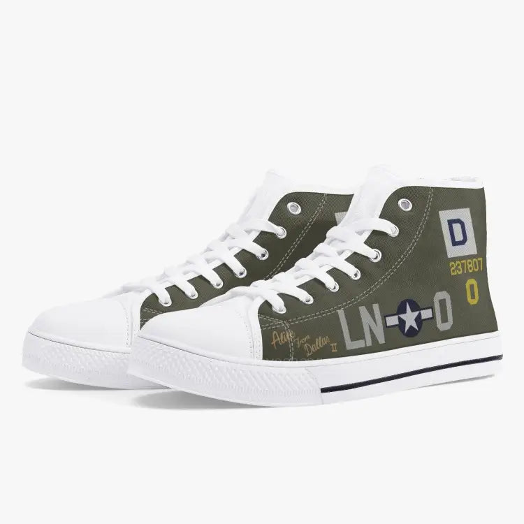 B-17 "Alice from Dallas II" High Top Canvas Shoes - I Love a Hangar