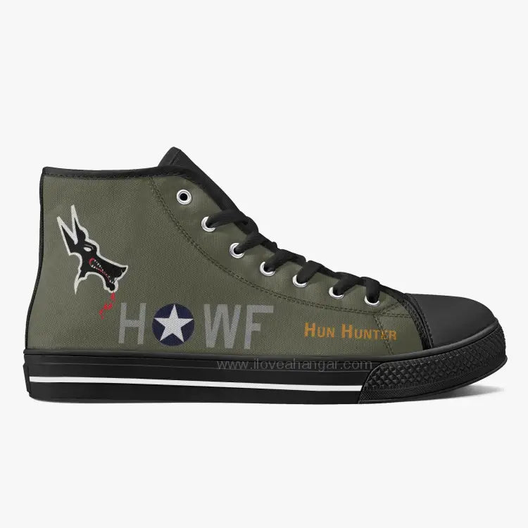 B-17 "Hun Hunter" High Top Canvas Shoes - I Love a Hangar