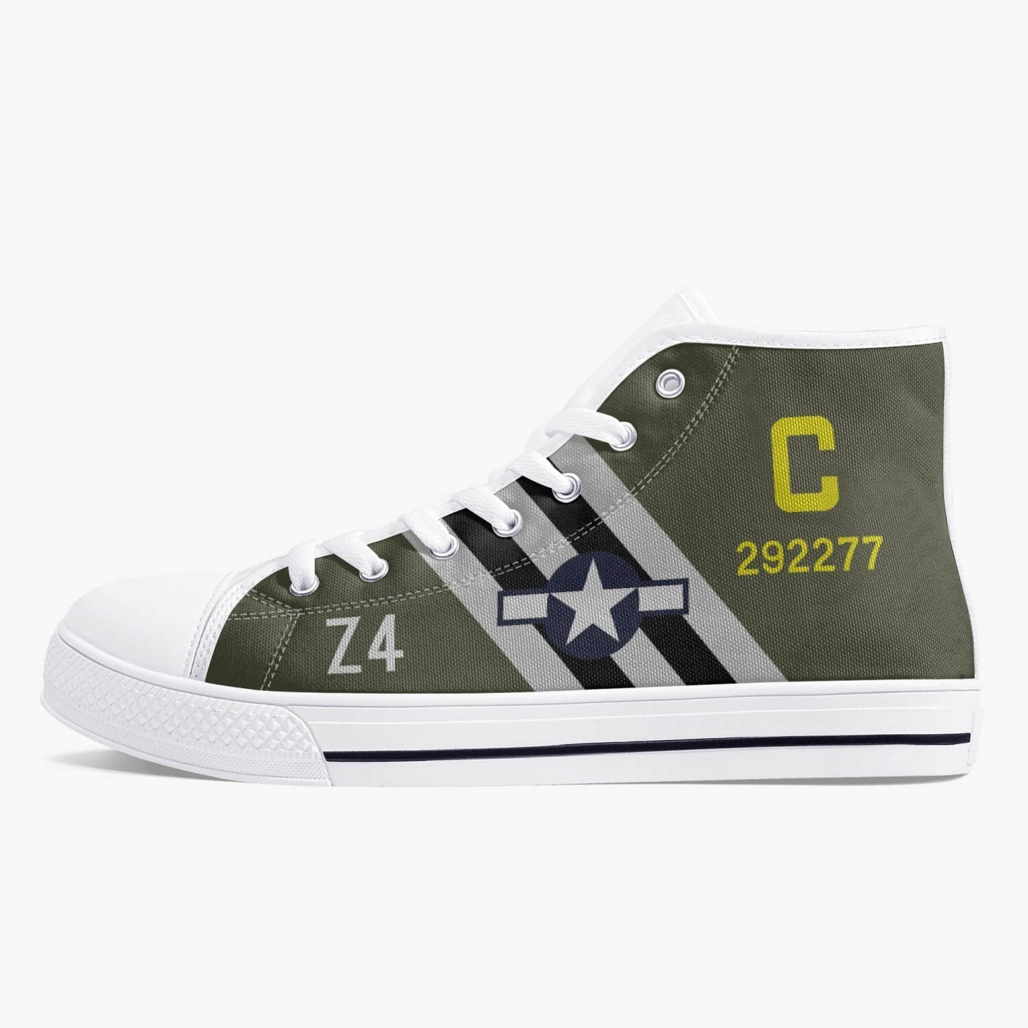 C-47 "Boogie Baby" High Top Canvas Shoes - I Love a Hangar