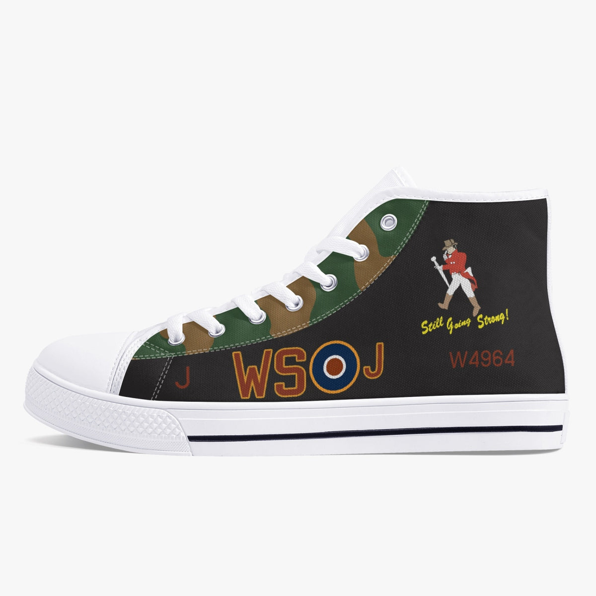 Lancaster "J" for Johnnie High Top Canvas Shoes - I Love a Hangar